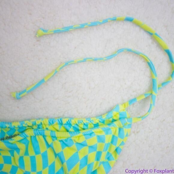 NEW It’s Now Cool x free people checkered wave bikini bottom, L - Picture 12 of 14